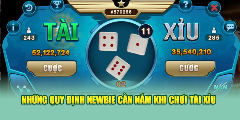 Tài Xỉu – Cuộc Chơi Cân Não Giữa May Mắn Và Chiến Thuật 2 Những quy định newbie cần nắm khi chơi tài xỉu
